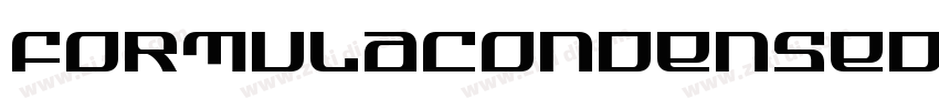 FormulaCondensed Lig字体转换